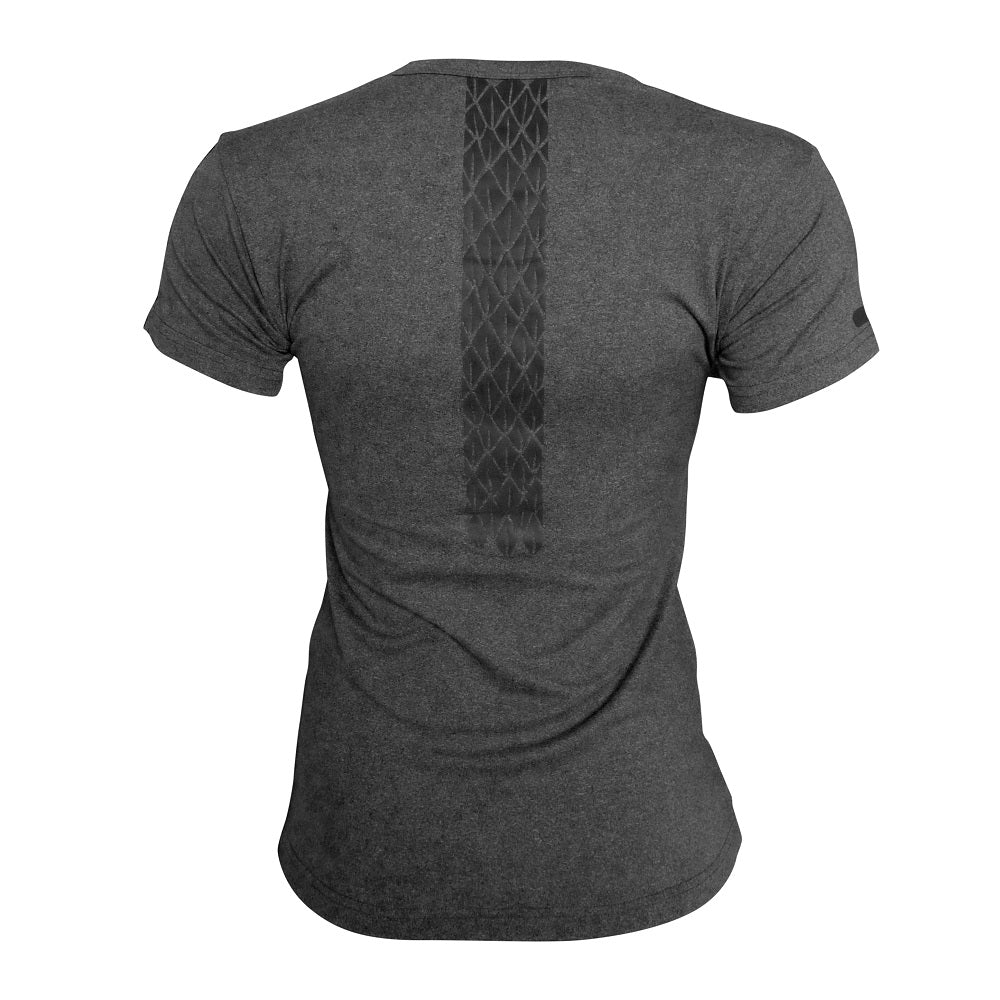 playera México Quetzalcoatl Gris Oxford dama