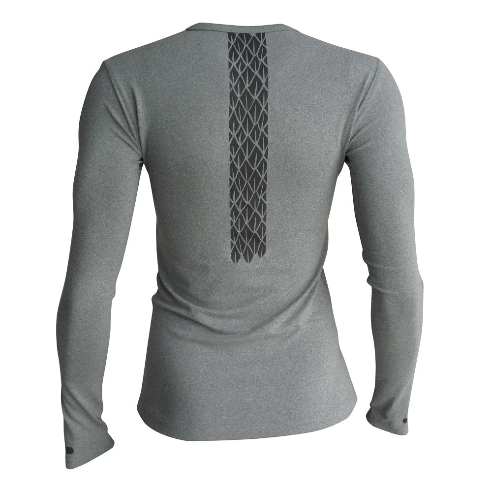 playera M/L México Quetzalcoatl Gris dama