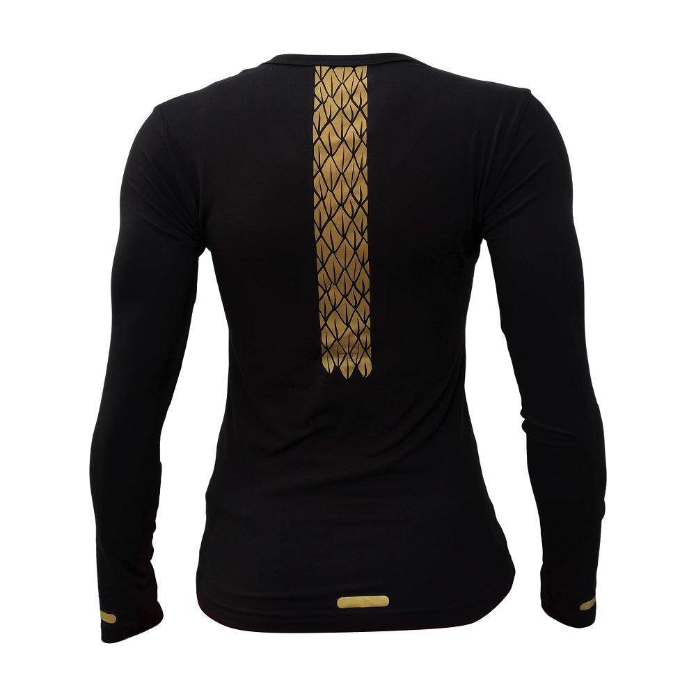 playera M/L México Quetzalcoatl Negro dama