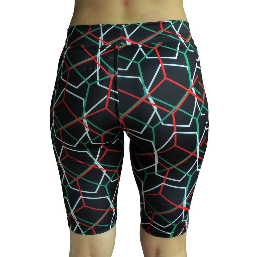 Short Biker Largo México Tricolor Dama