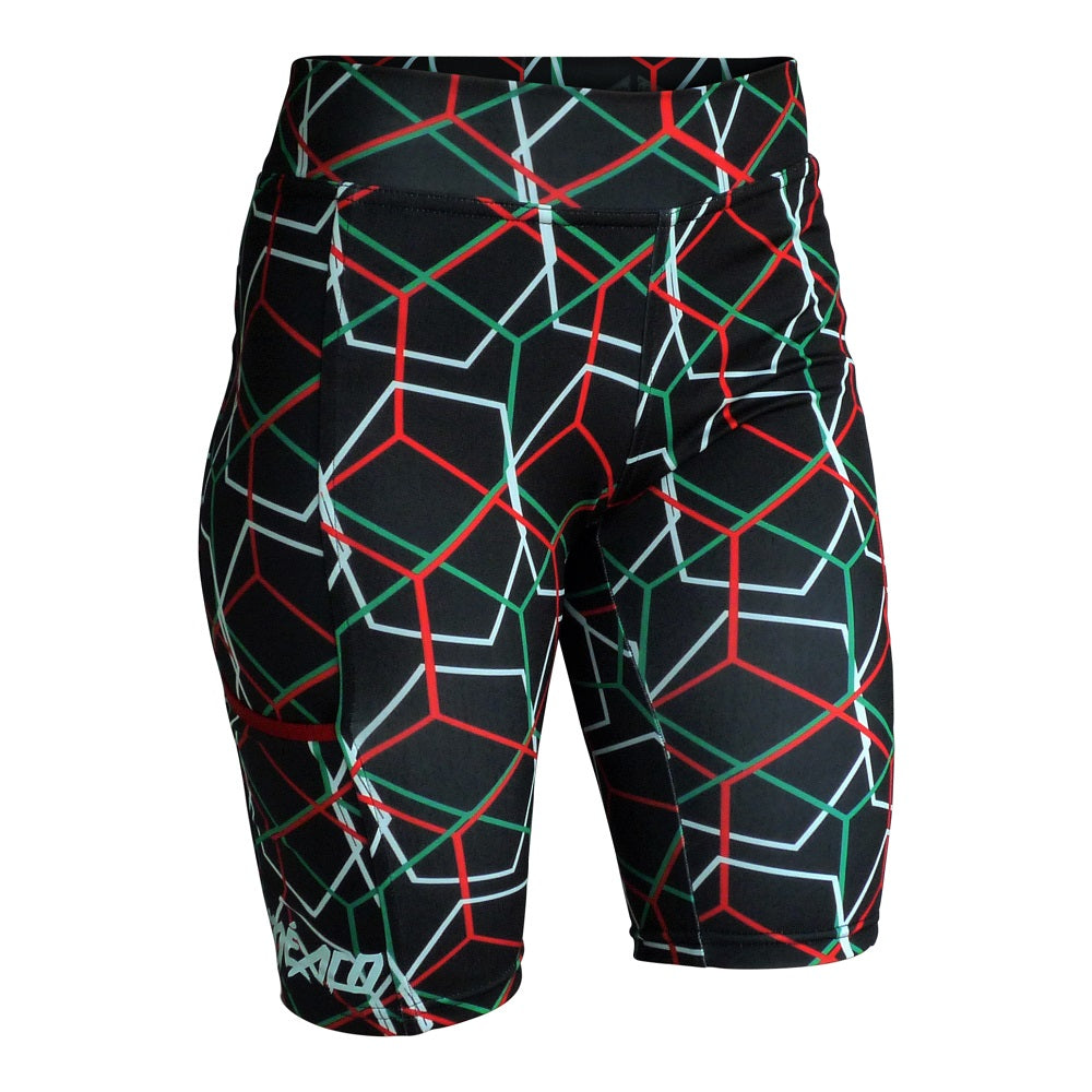 Short Biker Largo México Tricolor Dama