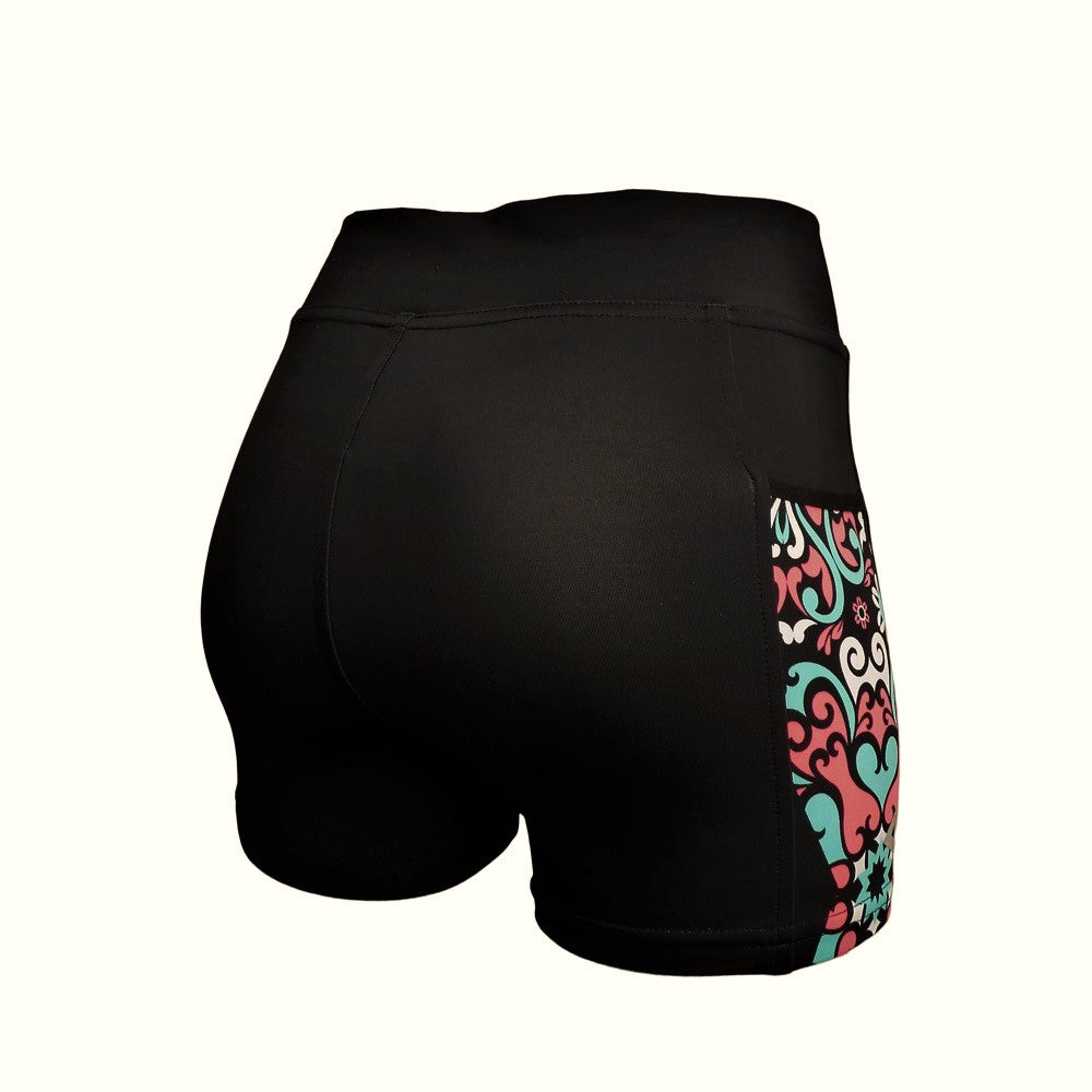 short biker Rosatón corto dama