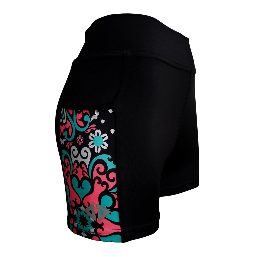 short biker Rosatón corto dama