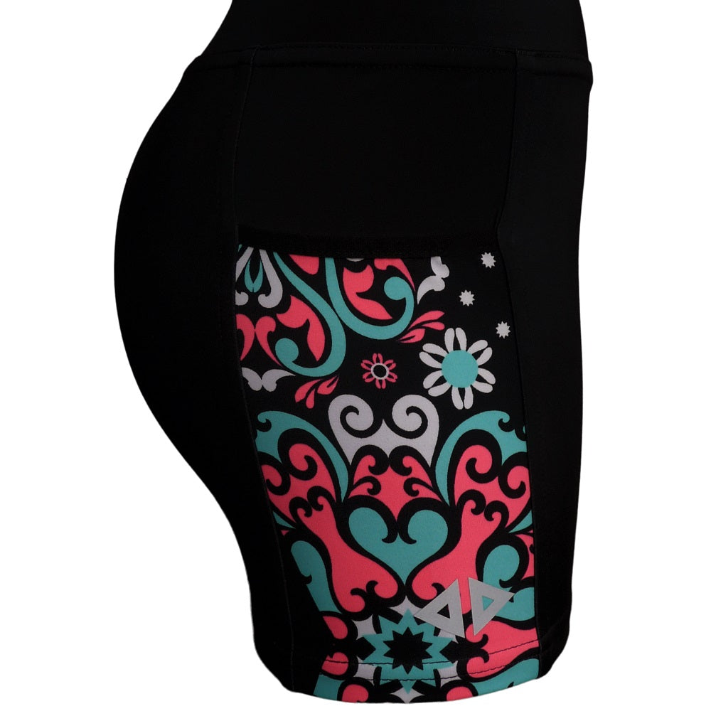 short biker Rosatón corto dama