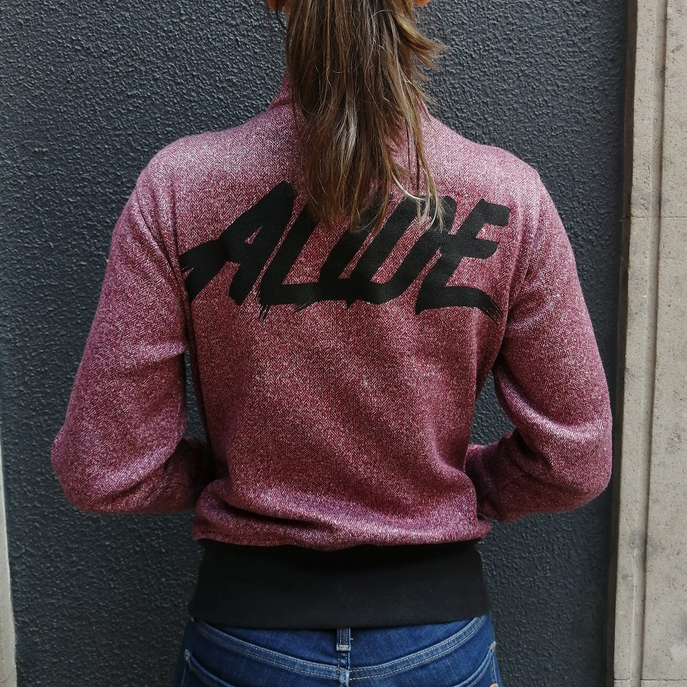 sudadera College Rojo dama