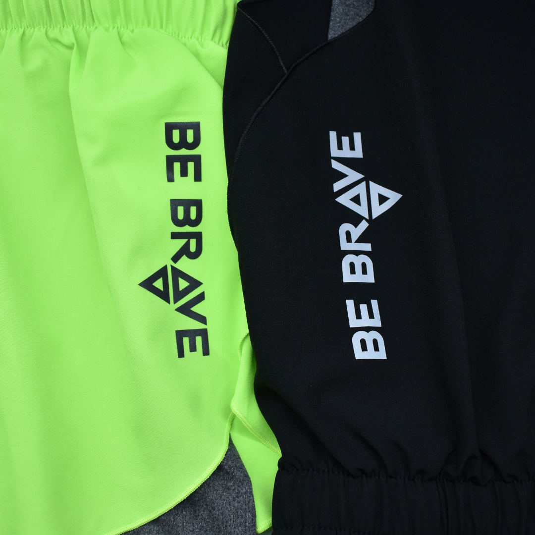 Short be brave negro mariposa corto dama