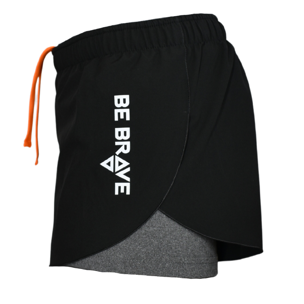 Short be brave negro mariposa corto dama