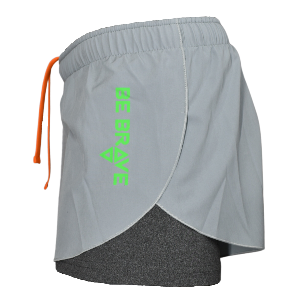 Short be brave gris perla mariposa corto dama