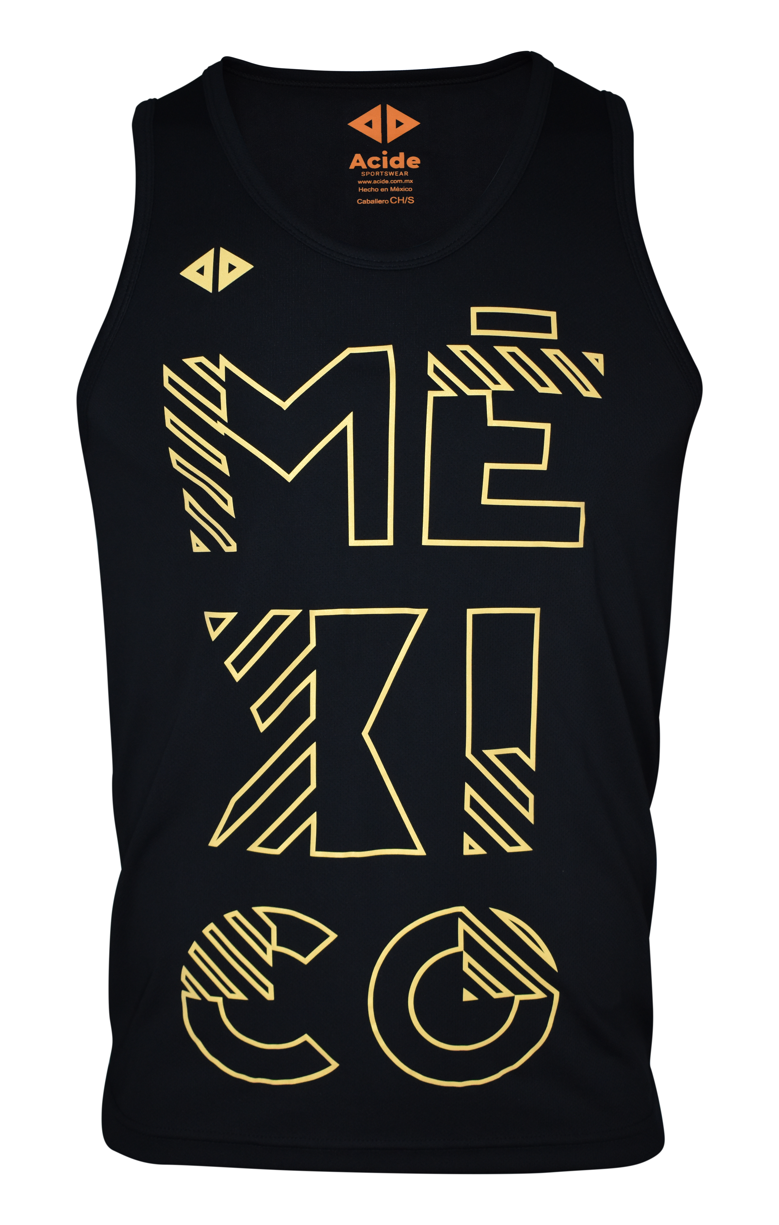 Camiseta México POP negro caballero PRO