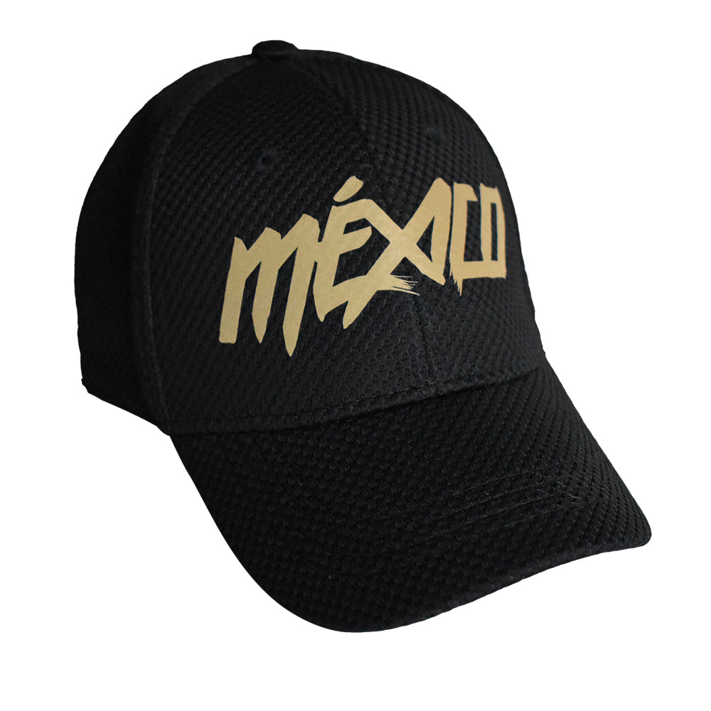 Gorra Dry México negro con oro