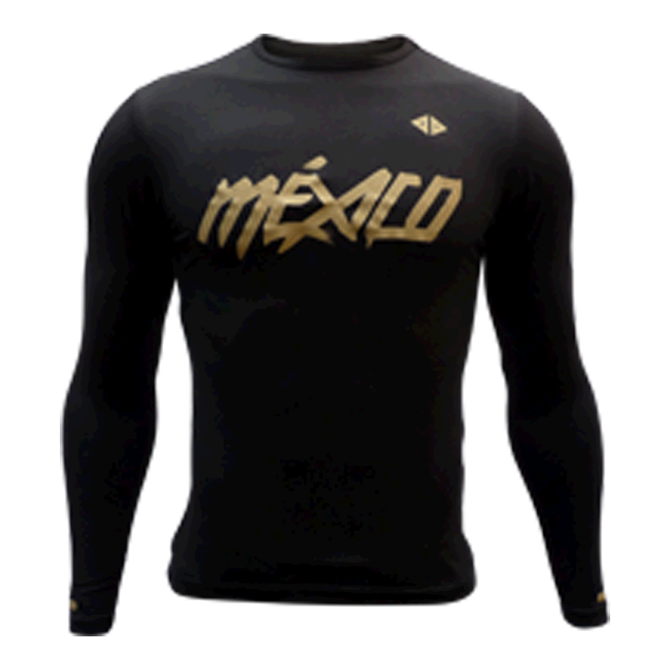 playera M/L México Quetzalcoatl Negro caballero