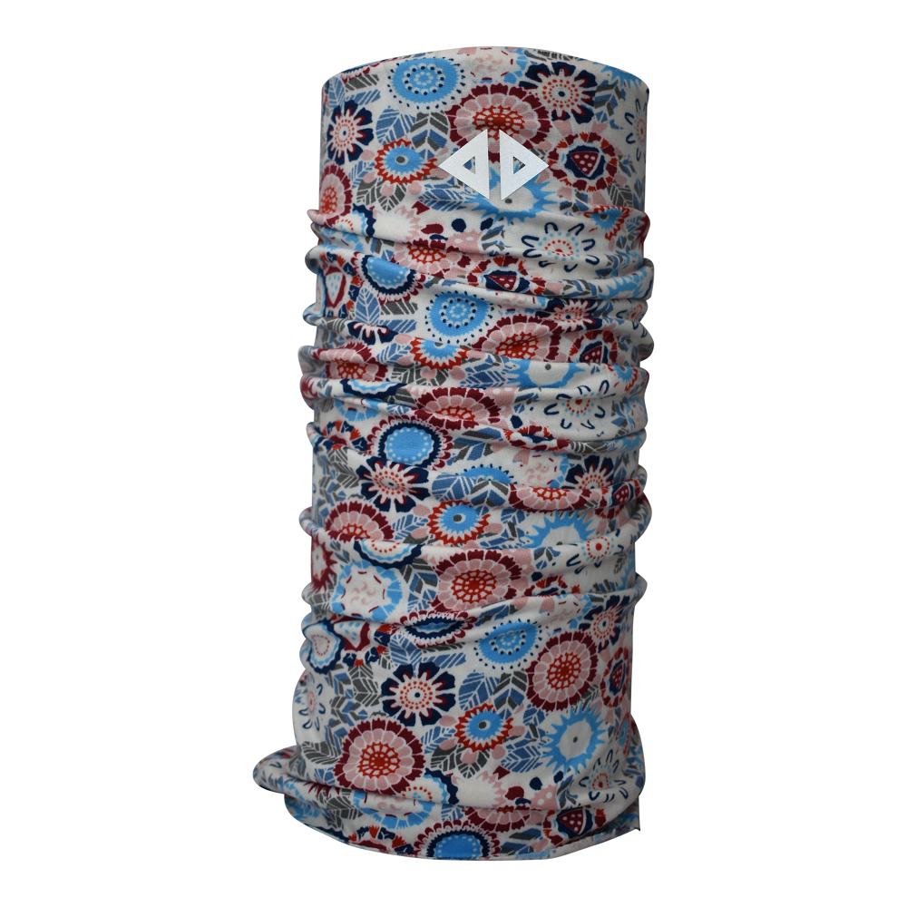 Cuello tubular Retro Flowers