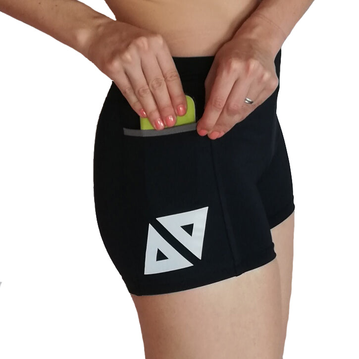 Short Biker Corto Negro Dama