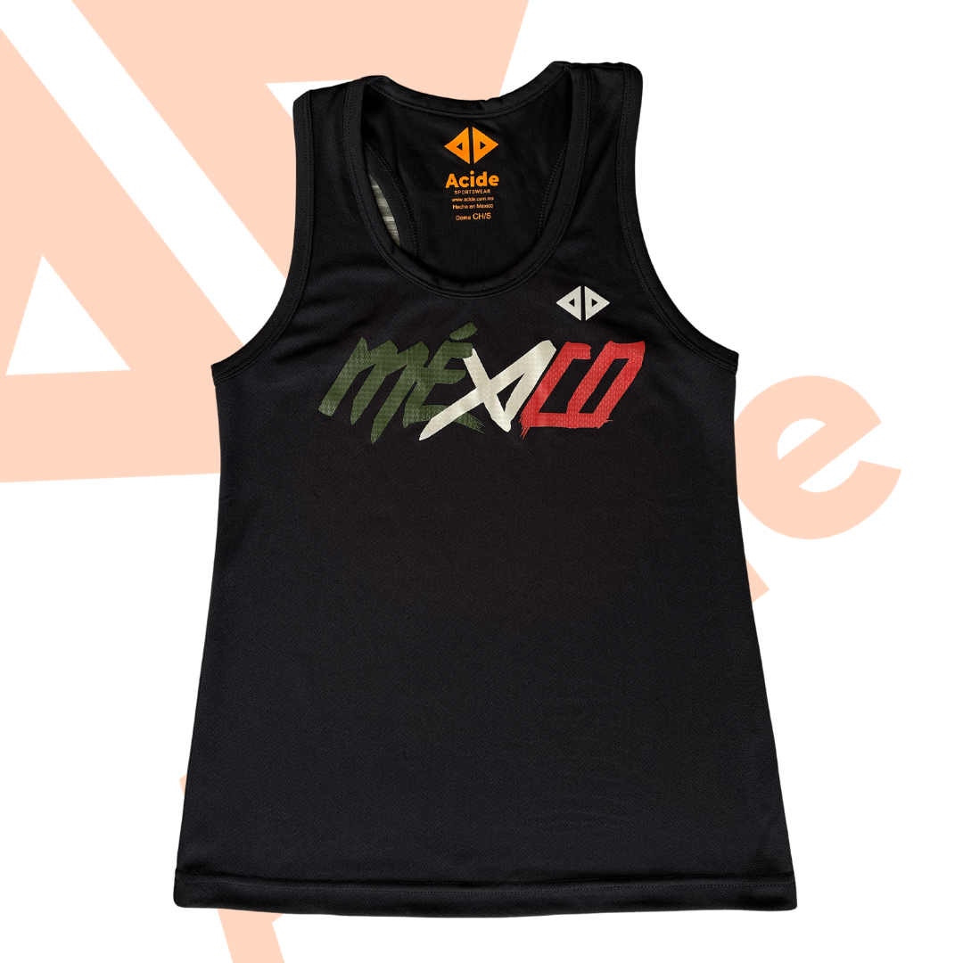 Camiseta México Sangre Nueva Negro Dama