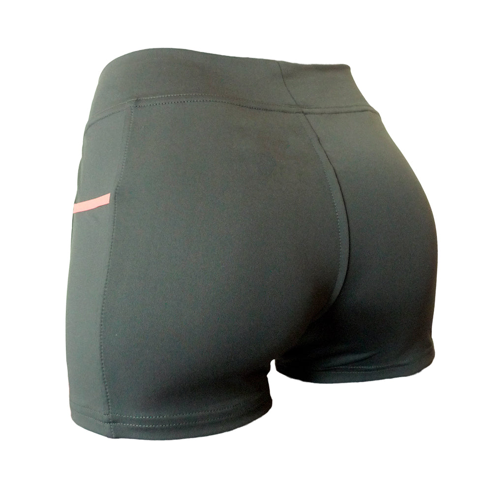 Short Biker Corto Gris Dama
