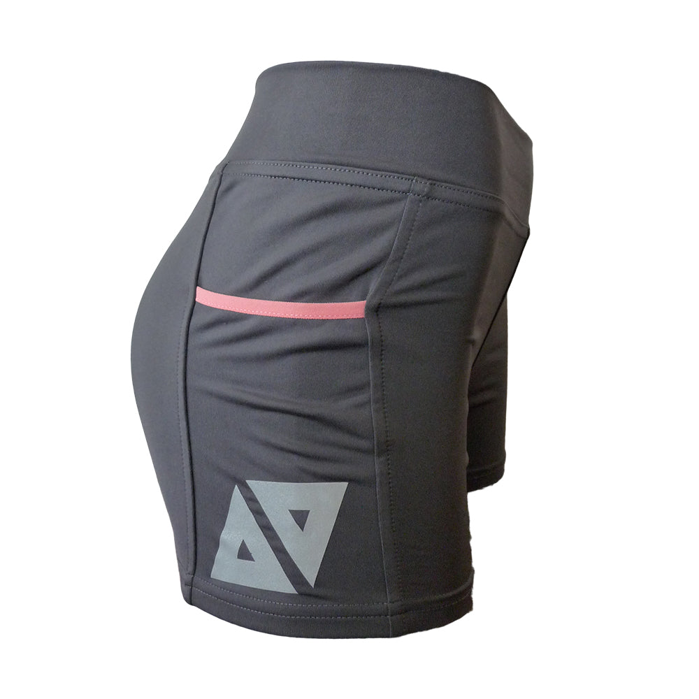 Short Biker Corto Gris Dama