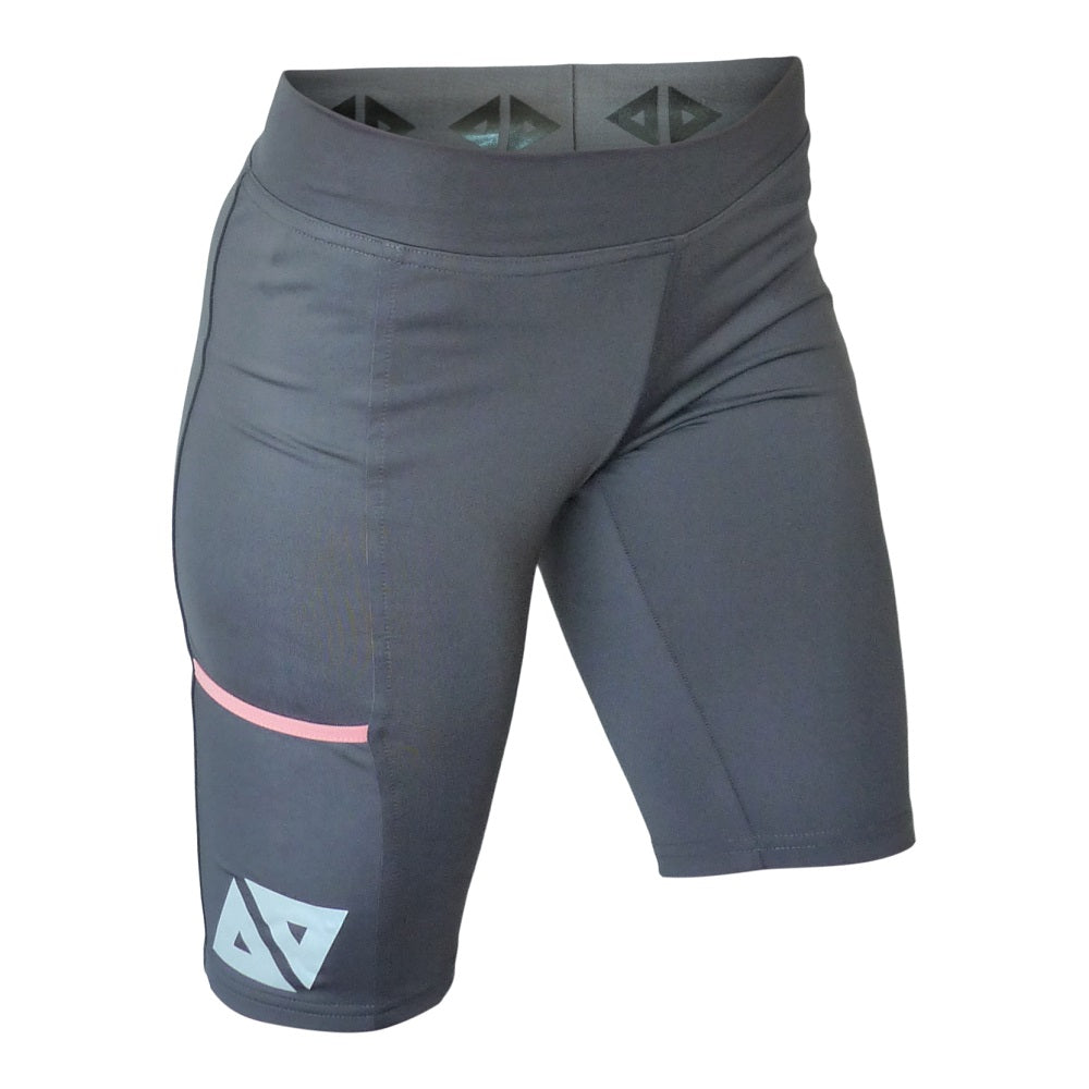 short biker largo Gris dama