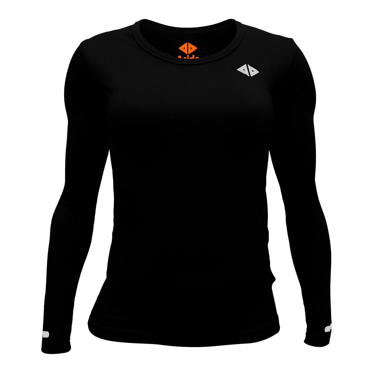 Playera Manga Larga Negro dama