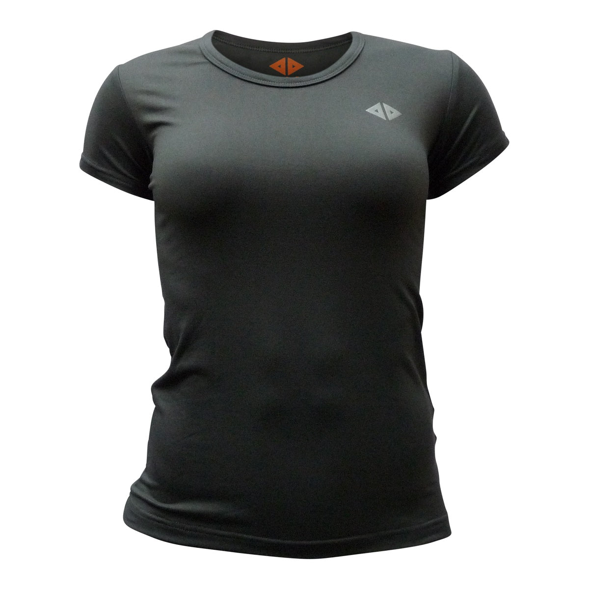 playera Manga Corta Gris dama
