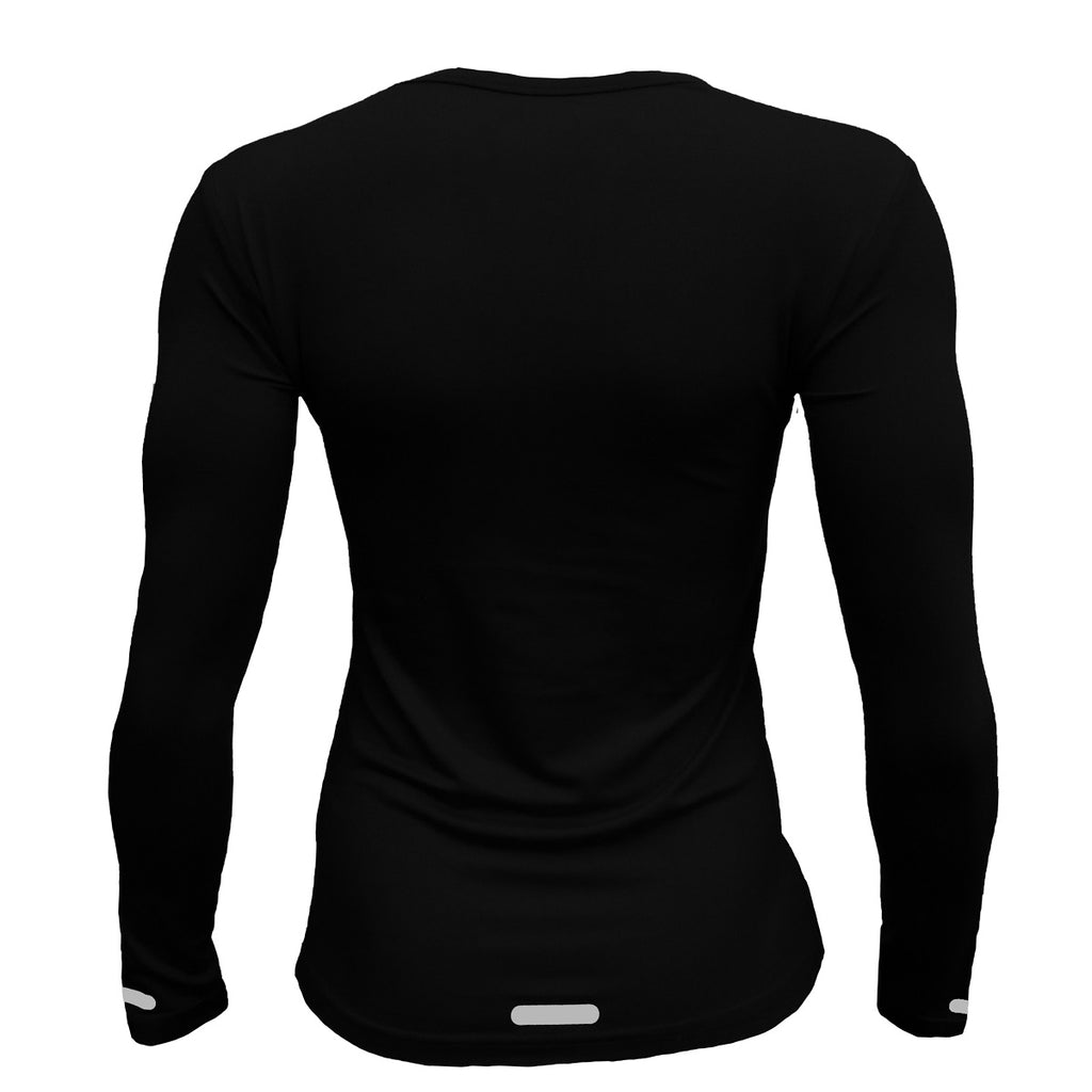 Playera Manga Larga Negro dama